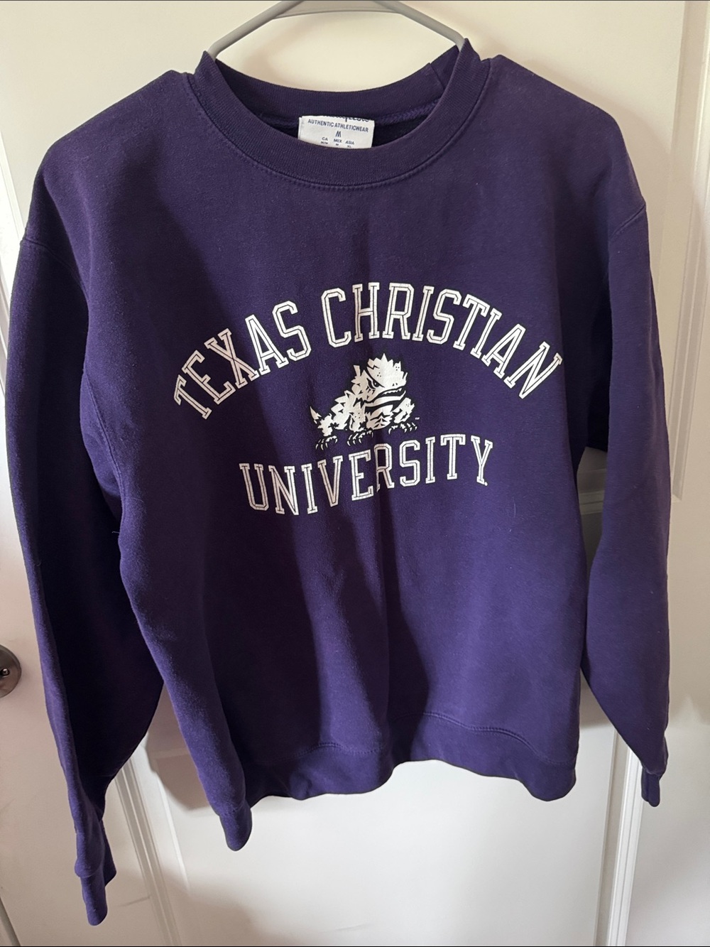 TCU Horned Frogs Champion Crewneck Sweatshirt. Sz M (Unisex)